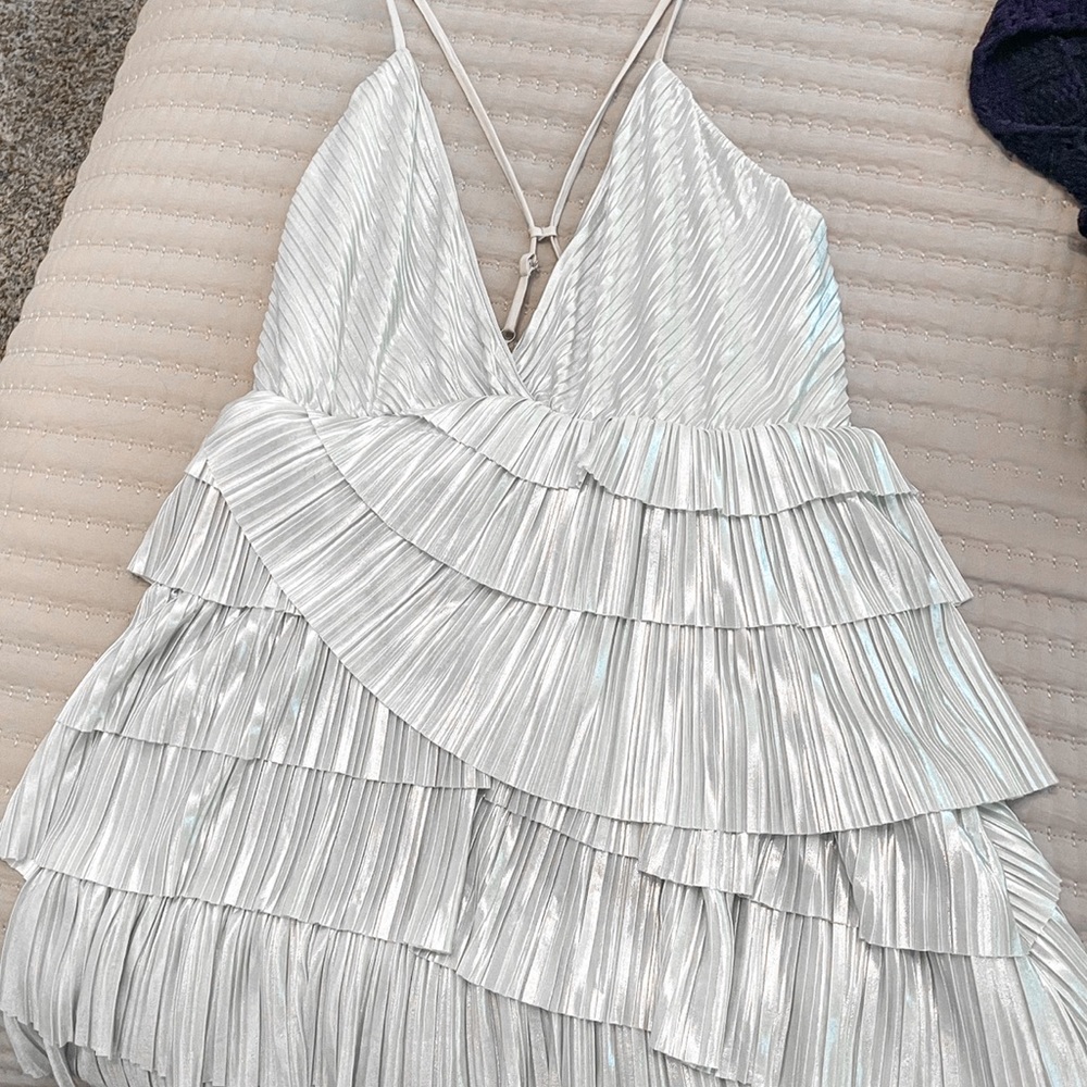 Alice McCall don’t be shy dress (dupe) in silver
